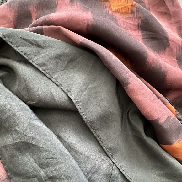 Zara Y2K Lace Trim Slip Dress Small Spaghetti Strap  Animal Print Cami Lined - Picture 9 of 12